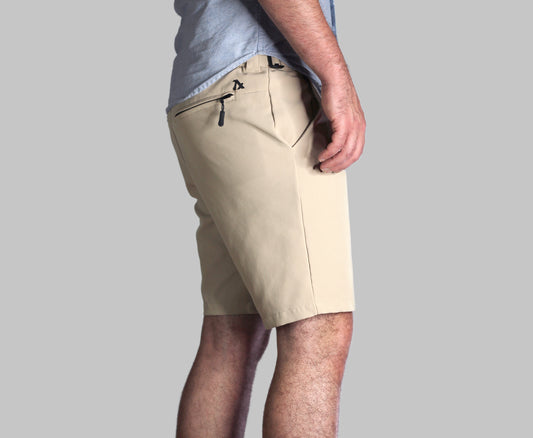 Men's travel shorts swim-ready and clean look