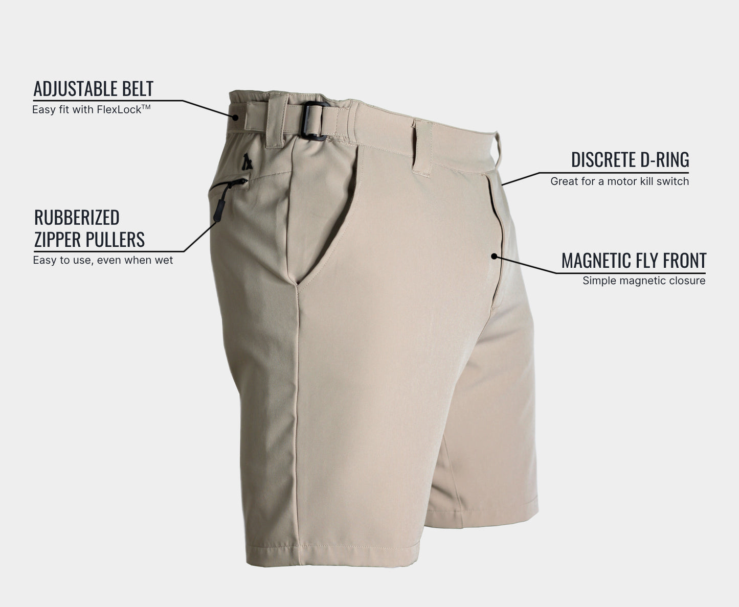 Comfortable built-in belt shorts water-ready trunk