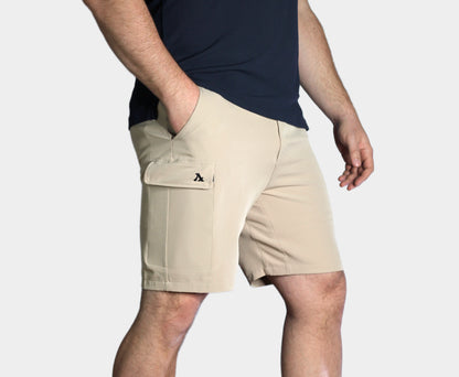 Men's travel shorts swim trunk beige swim-ready