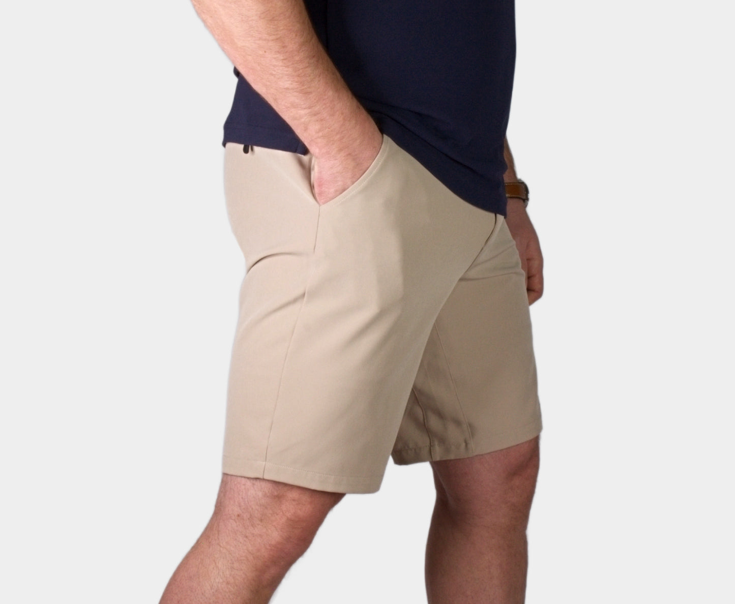 Clean men summer shorts with comfy liner