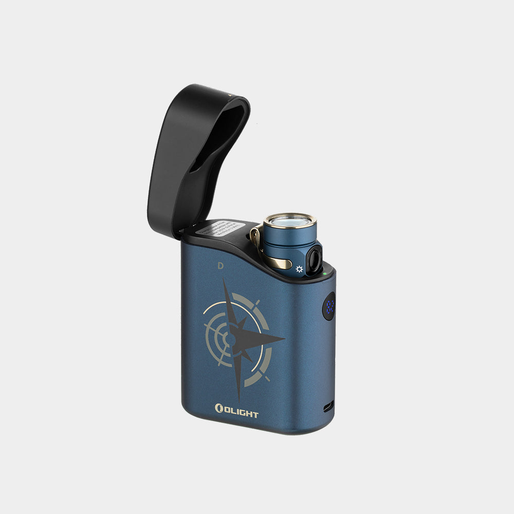 Blue sailing flashlight and also a power bank