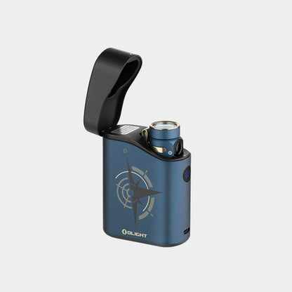 Blue sailing flashlight and also a power bank